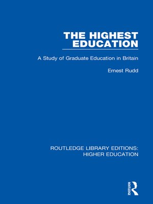 cover image of The Highest Education